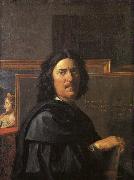 Nicolas Poussin Self Portrait 02 painting